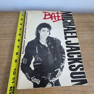 Written Composed By Michael Jackson Bad 1987 Sheet Music MIJAC Vintage Songbook